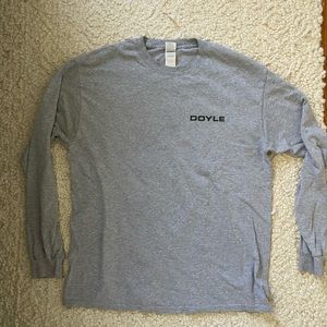 Gray Doyle Long Sleeve T-Shirt | Gildan | Large